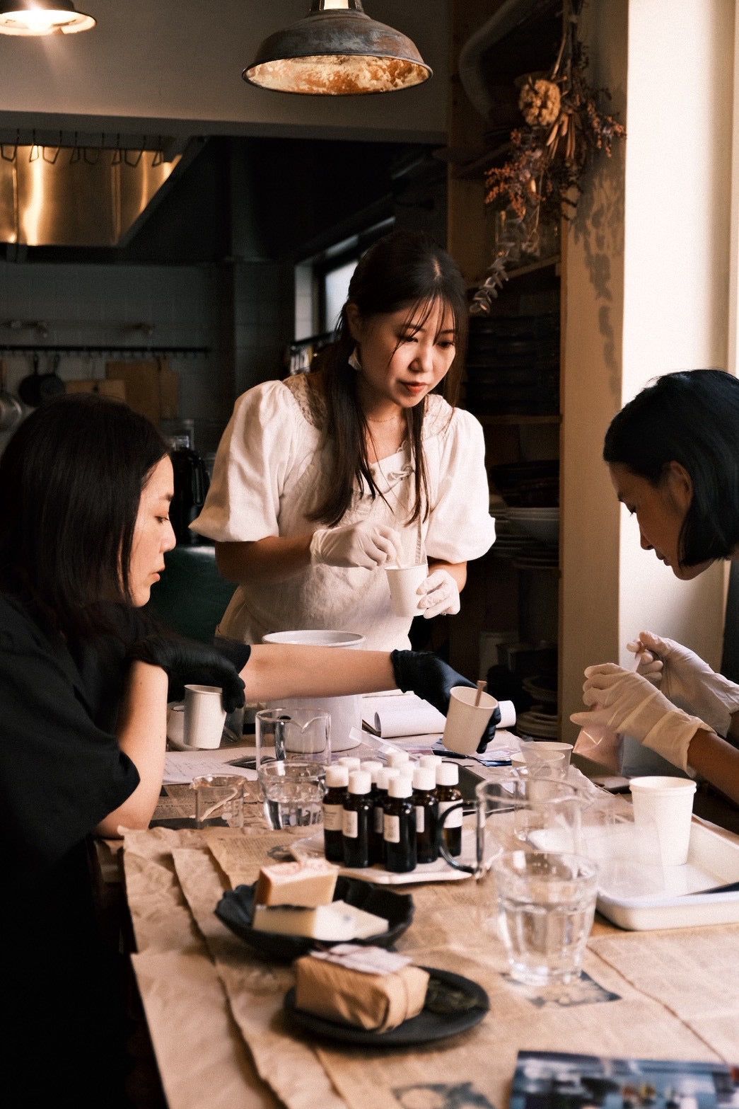 2025/09/28(Sun),29(Mon)15:30-17:30 緑茶クラフト石鹸ワークショップ